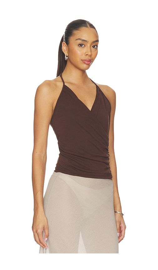 Julian Halter Top in Chocolate. - size L (also in M, S, XL, XS) - Geel - Modalova