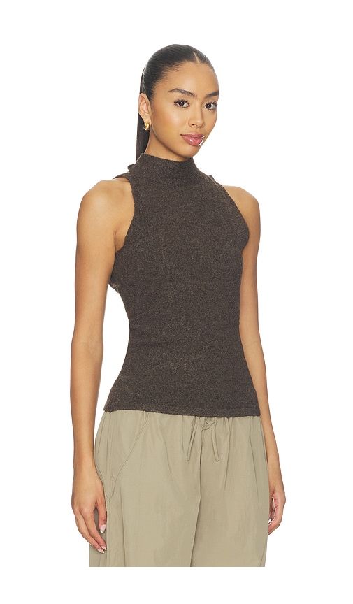 Antonia Top in Chocolate. - size L (also in M, S, XS) - Geel - Modalova