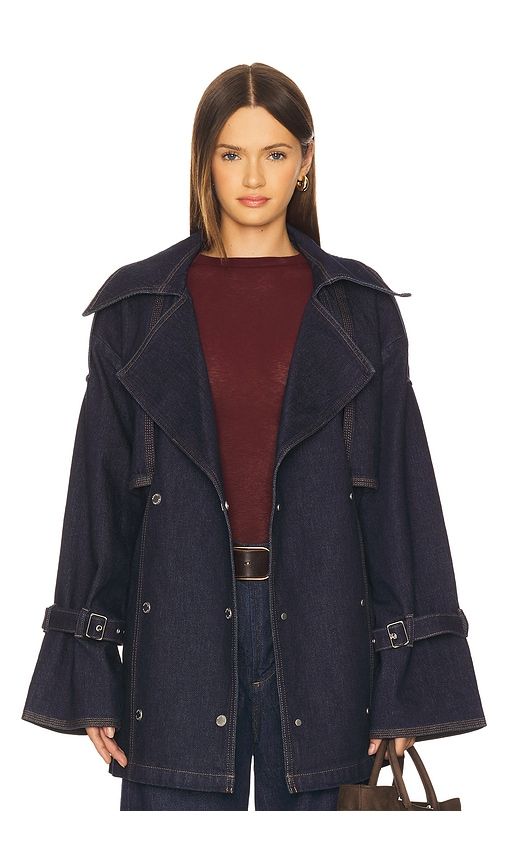 Summer Trenchcoat in Blue. - size 36 (also in 38, 40) - Gestuz - Modalova