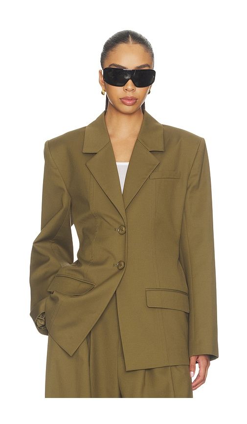 Olivia Oversized Blazer in Green. - size 32 (also in 36, 38) - Gestuz - Modalova