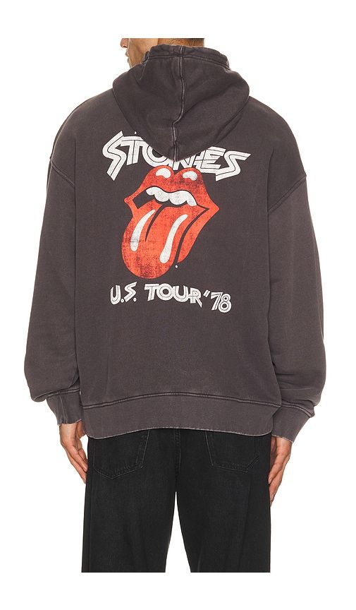 X Rolling Stones Oversized 78 Hoodie in Black. - size L (also in M, S, XL/1X) - Guess Jeans - Modalova