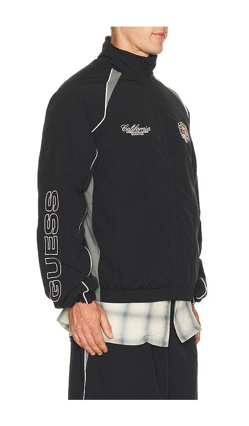 Embroidered Track Jacket in Black. - size S (also in M, L, XL/1X) - Guess Jeans - Modalova