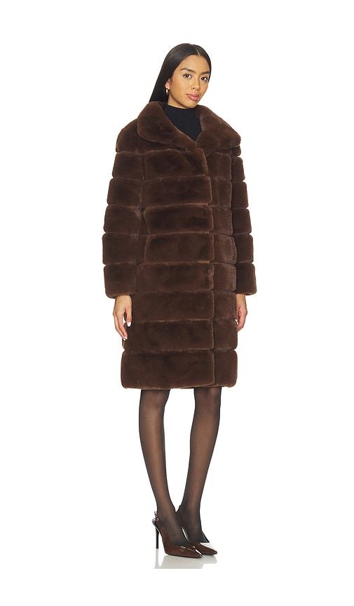 Christie Faux Fur Coat in Brown. - size L (also in M, XL) - Generation Love - Modalova