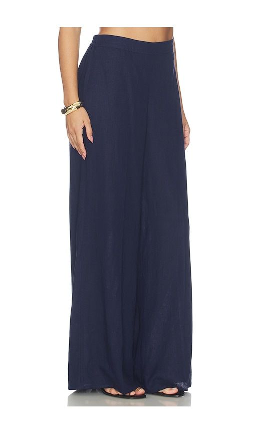 Kelela Linen Pants in Navy. - size L (also in M, S, XL, XS) - Generation Love - Modalova