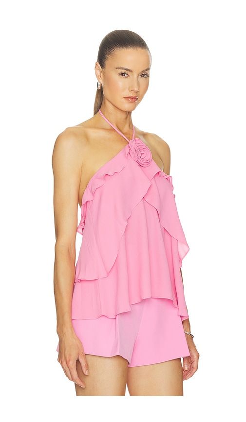 Carrie Halter Blouse in Pink. - size L (also in M, S, XL, XS) - Generation Love - Modalova