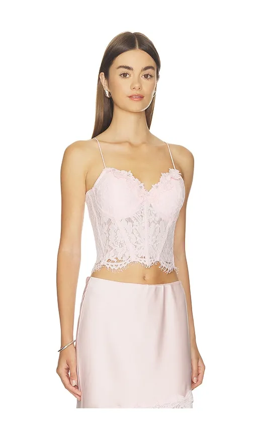 Miami Lace Bustier in Pink. - size L (also in M, S, XS) - Generation Love - Modalova