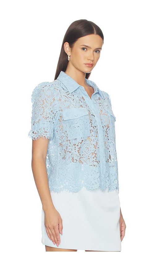 Mina Lace Shirt in Blue. - size L (also in M, S, XL, XS) - Generation Love - Modalova