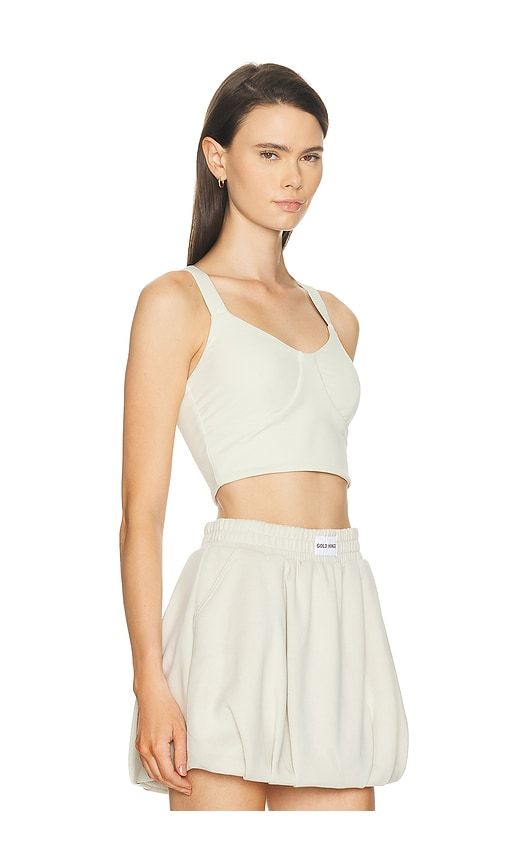 Bustier Y Back Bra Top in Ivory. - size M (also in S, XS) - Gold Hinge - Modalova
