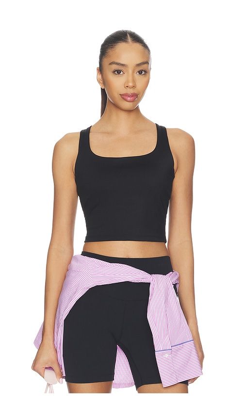 Criss Cross Back Tank Top in Black. - size L (also in M, XL) - Gold Hinge - Modalova