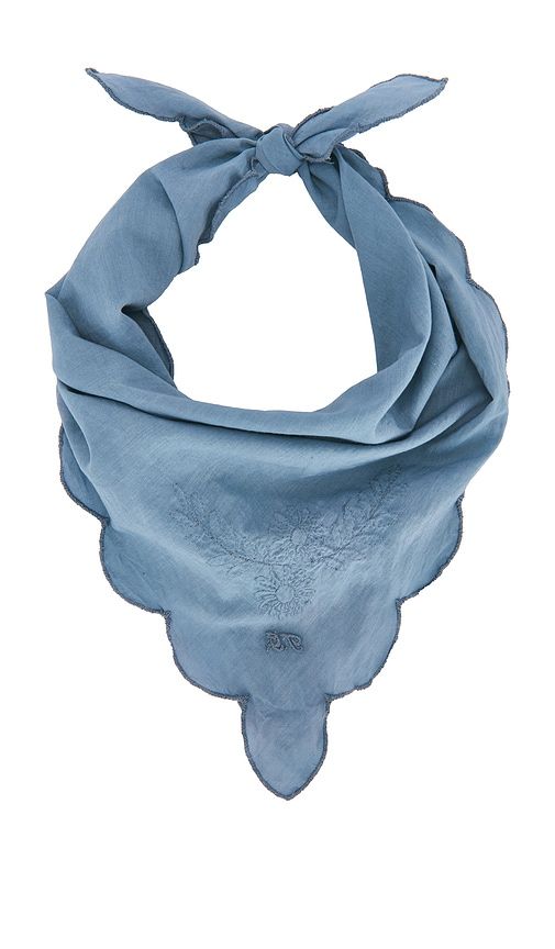 The Scalloped Bandana in Grey - The Great - Modalova
