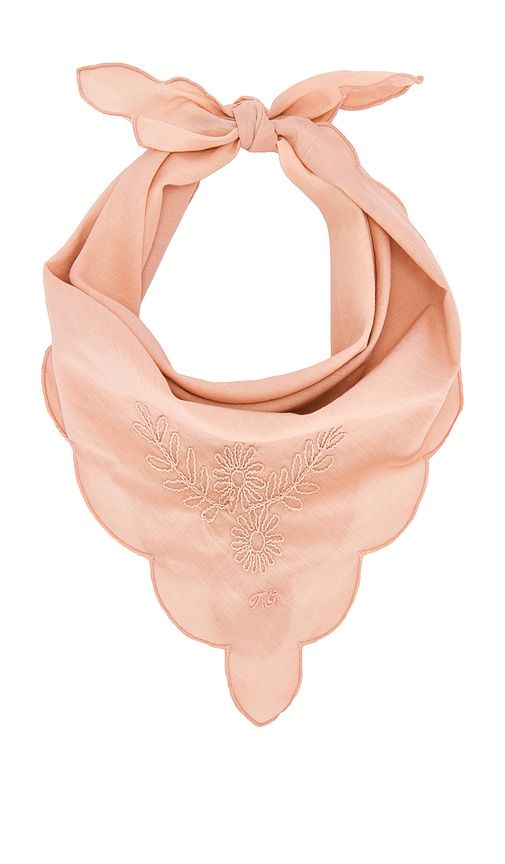 The Scalloped Bandana in Pink - The Great - Modalova