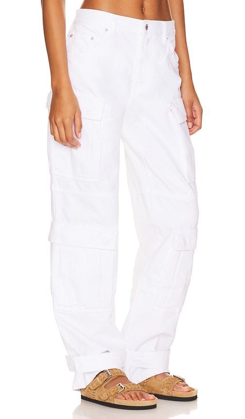 Lex Cargo Jeans in White. - size 27 (also in 28, 32) - GRLFRND - Modalova