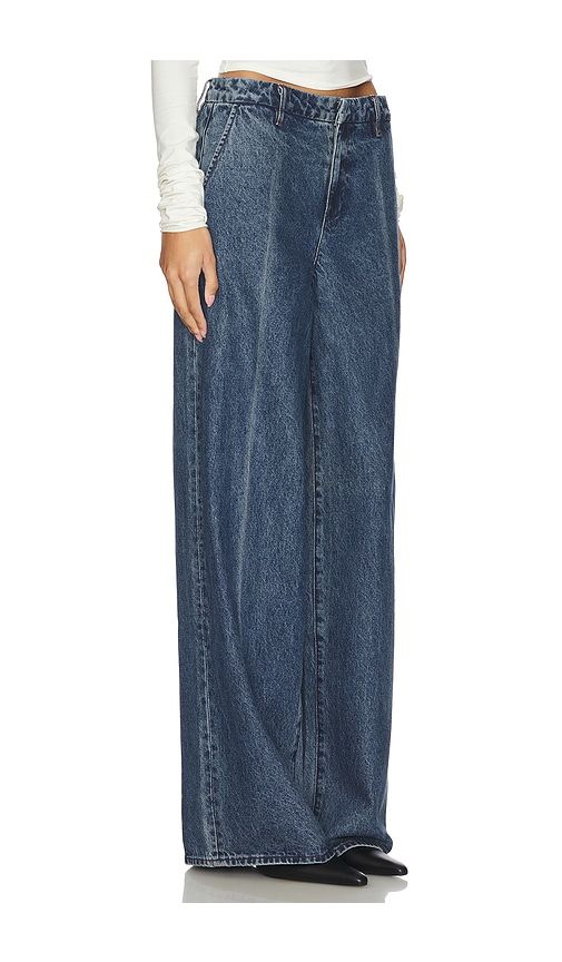 Sutton Wide Leg Trouser Jeans in Blue. - size 24 (also in 25) - GRLFRND - Modalova