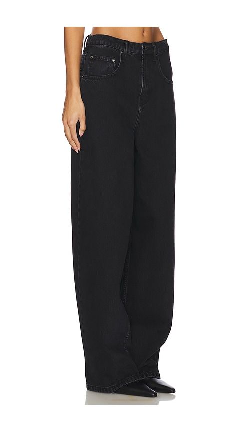 Enya Drop Rise Jeans in Black. - size 24 (also in 25, 26) - GRLFRND - Modalova