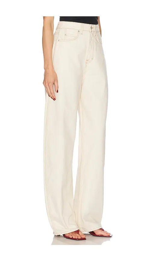 Austen High Rise Curve Jeans in Beige. - size 23 (also in 24, 32) - GRLFRND - Modalova