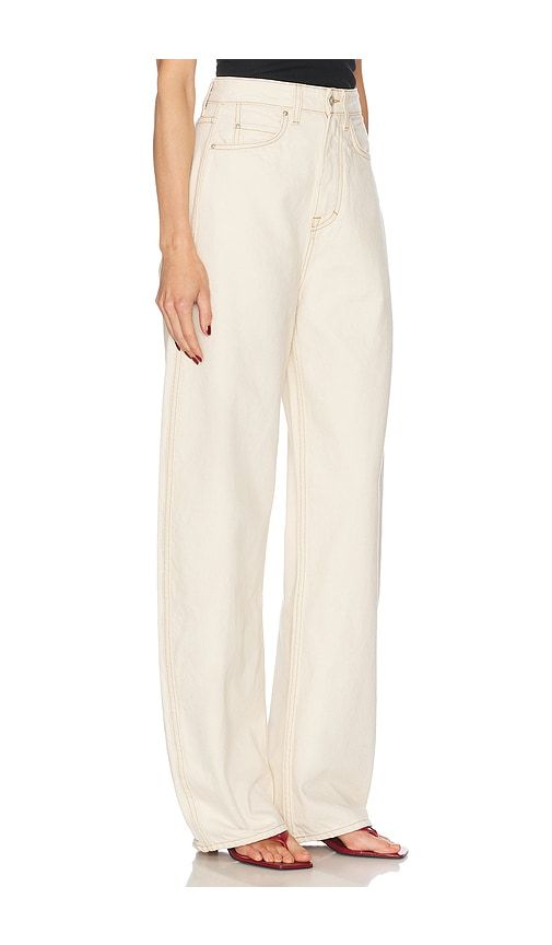 Austen High Rise Curve Jeans in Beige. - size 23 (also in 27, 32) - GRLFRND - Modalova