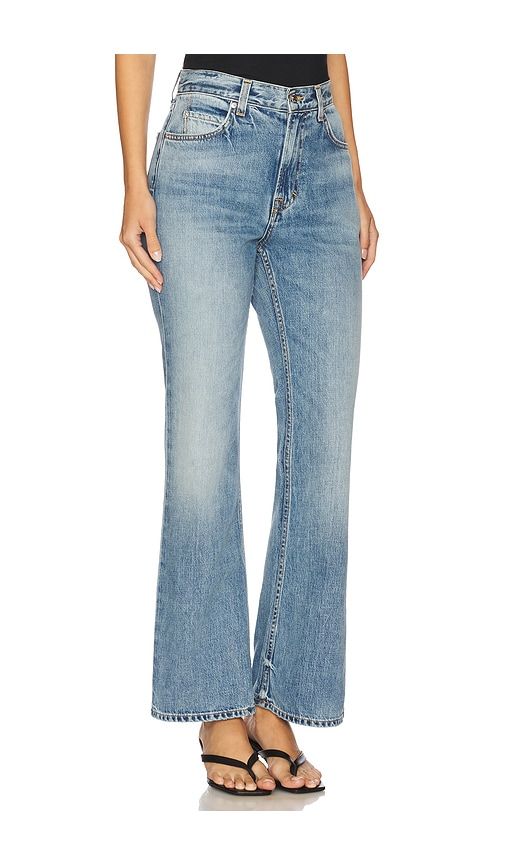 Danie Mid Rise Chill Boot Short Inseam in Blue. - size 24 (also in 25, 26, 27, 28, 29) - GRLFRND - Modalova