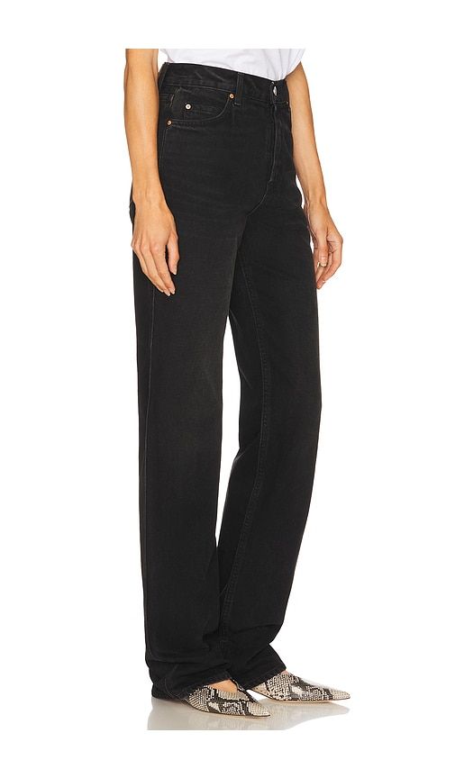 Graham High Rise Straight in Black. - size 23 (also in 24, 25, 27, 28, 29, 31, 32) - GRLFRND - Modalova