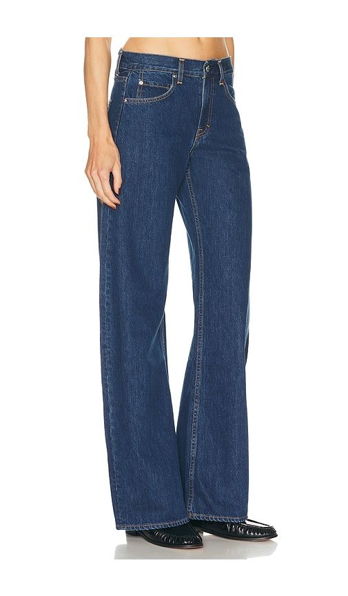 Rory Short Rise Baggy in Navy. - size 24 (also in 26, 27, 29, 30, 31, 32) - GRLFRND - Modalova