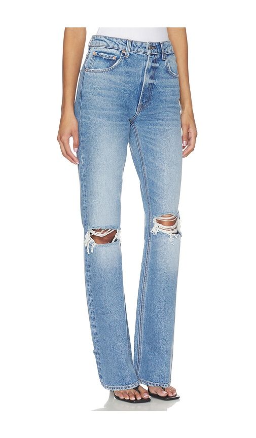 Melanie High Rise Boot in Blue. - size 23 (also in 24, 25, 26, 27, 28, 31, 32) - GRLFRND - Modalova
