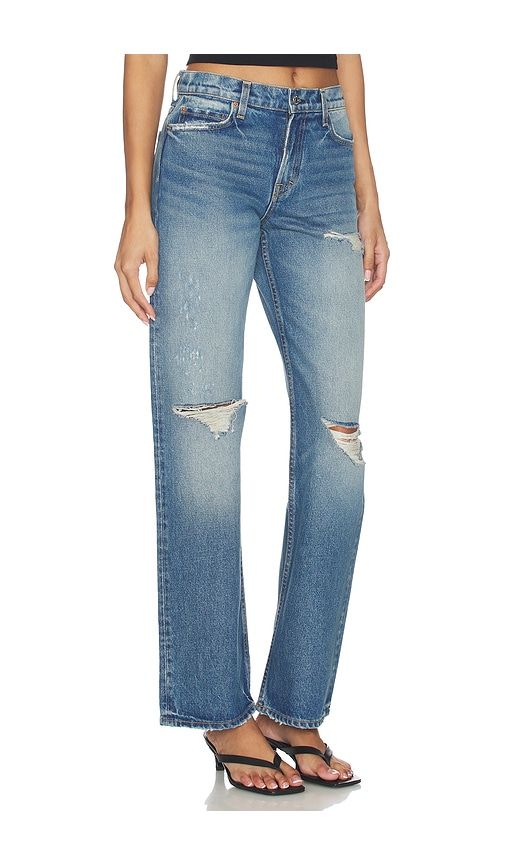 Graham Low Rise Straight in Blue. - size 23 (also in 24, 25, 26, 27, 28, 30, 31) - GRLFRND - Modalova