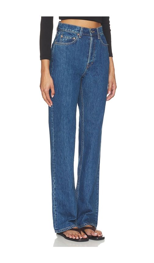 Graham High Rise Straight in Blue. - size 24 (also in 25, 26, 27, 28) - GRLFRND - Modalova