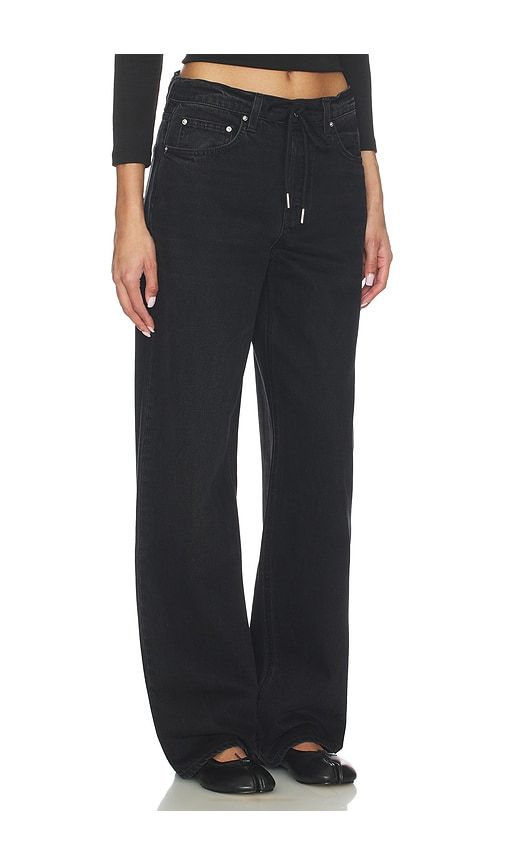 Bella Low Rise Boyfriend Drawstring in Black. - size 25 (also in 26, 27, 28, 29) - GRLFRND - Modalova