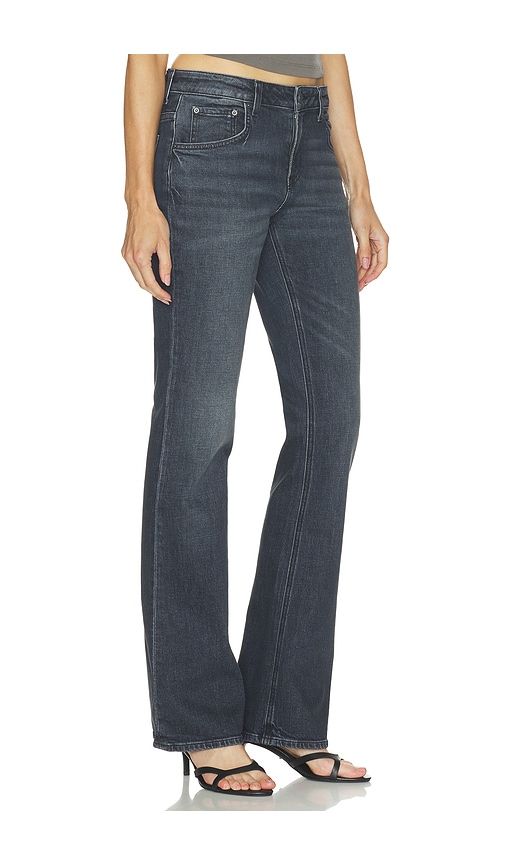 Melanie Low Rise Boot Cut in Black. - size 23 (also in 24, 25, 26, 27, 28, 29, 30, 31, 32) - GRLFRND - Modalova