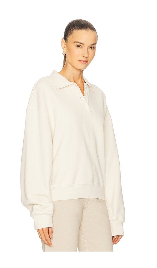 Polo Sweatshirt in Ivory. - size M (also in S, XL, XS) - GRLFRND - Modalova