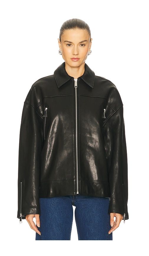 Alek Leather Moto in . - size M (also in S, XL) - GRLFRND - Modalova