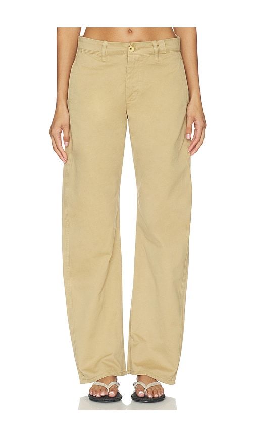 Farren Curve Chino in Tan. - size 24 (also in 25, 26, 27, 28, 29, 30, 32) - GRLFRND - Modalova