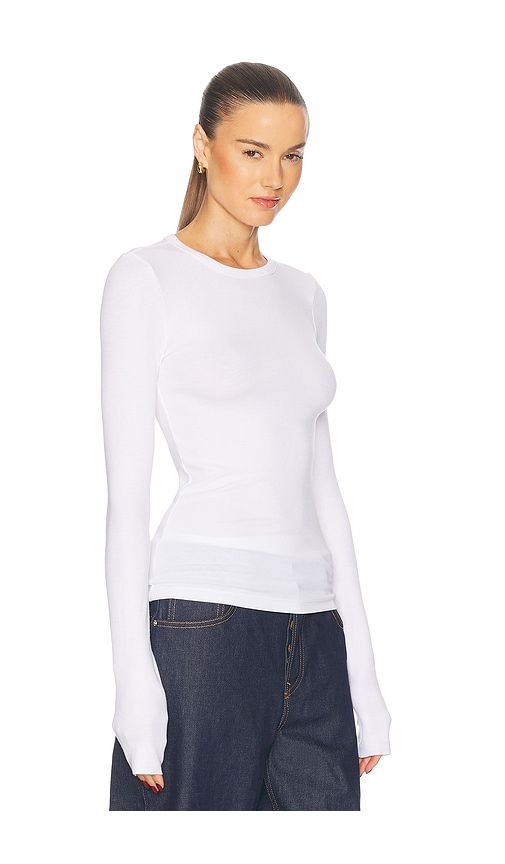 Crew Neck Extra Long Sleeve Tee in . - size L (also in M, S, XL, XS, XXS) - GRLFRND - Modalova