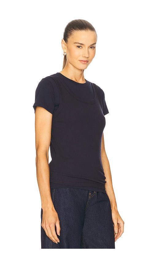 Layered Short Sleeve Tee in . - size S (also in XL, XS, XXS) - GRLFRND - Modalova
