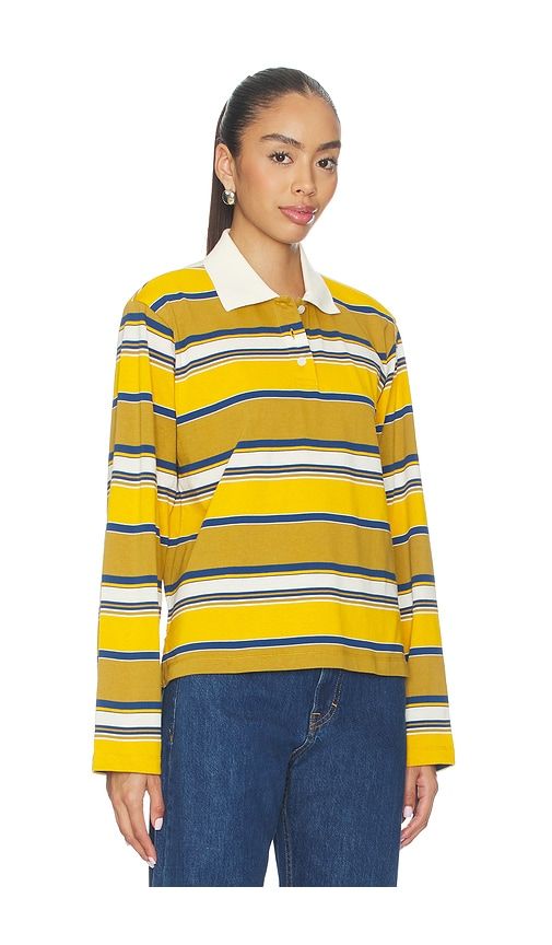 Long Sleeve Polo in Mustard,Tan. - size S (also in XS) - GRLFRND - Modalova