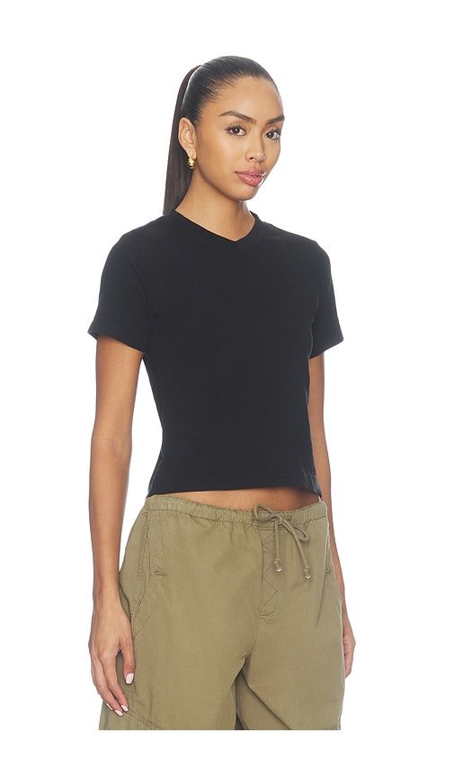 V-neck Boy Tee in Black. - size L (also in M, S, XL, XS, XXS) - GRLFRND - Modalova