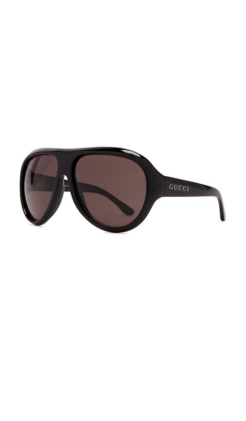 Gucci Round Sunglasses in Black - Gucci - Modalova