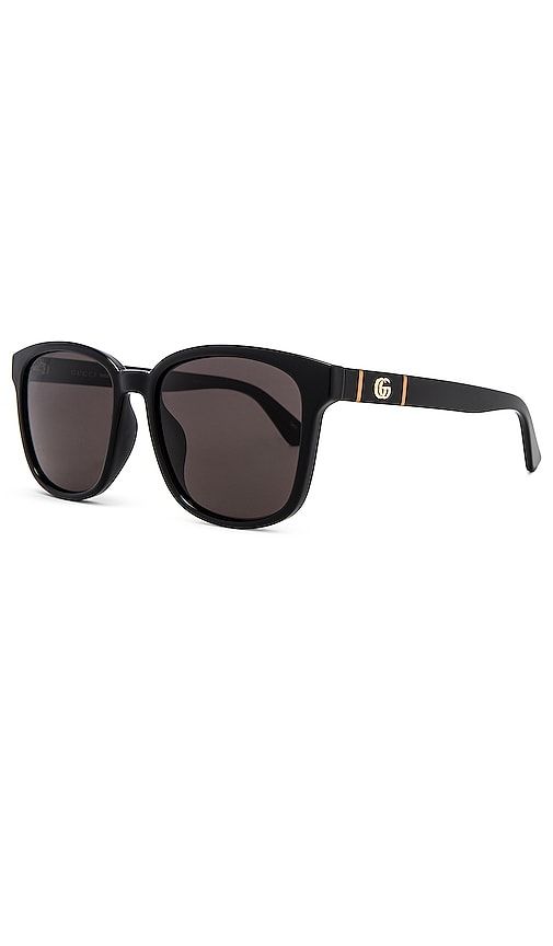 Lines Square Sunglasses in Black - Gucci - Modalova