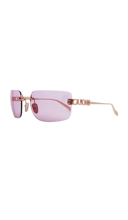 Rectangular Sunglasses in & - Gucci - Modalova