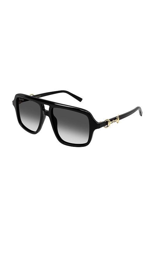 Gucci Shield Sunglasses in Black - Gucci - Modalova