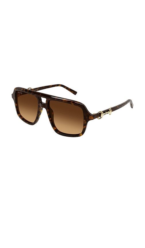 Gucci Shield Sunglasses in Brown - Gucci - Modalova