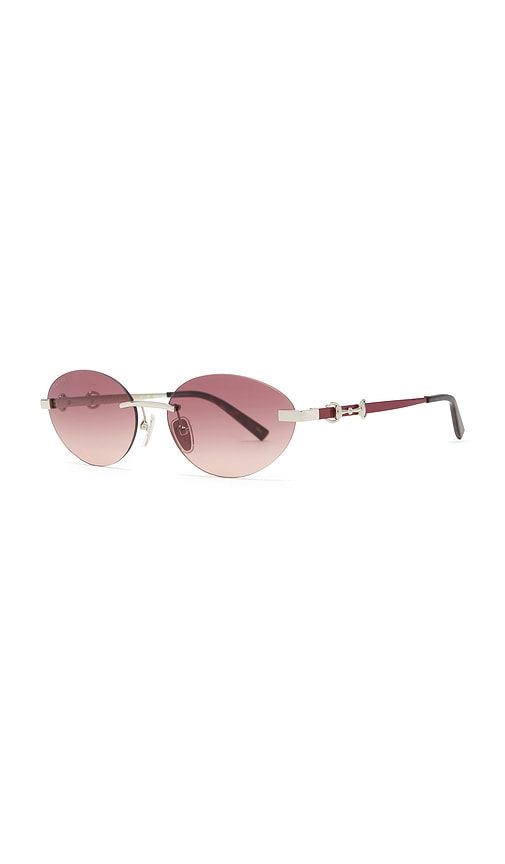 Oval Sunglasses in Metallic - Gucci - Modalova