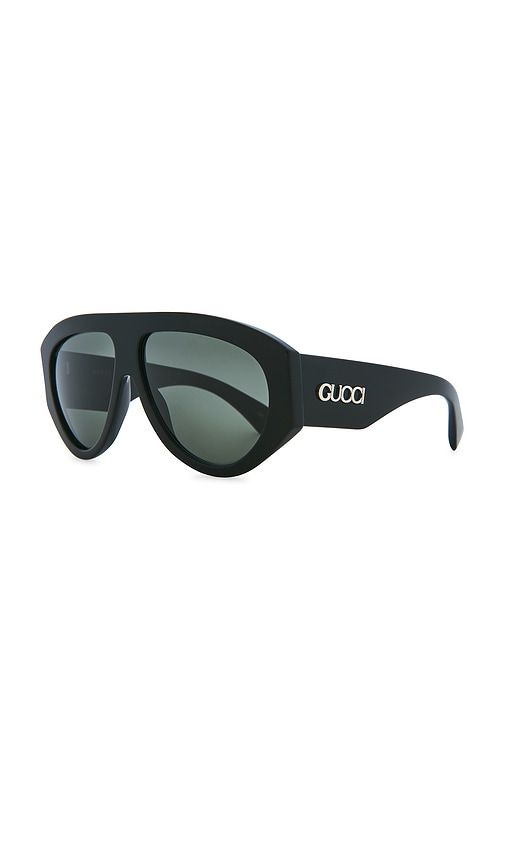 Gucci Aviator Sunglasses in Black - Gucci - Modalova
