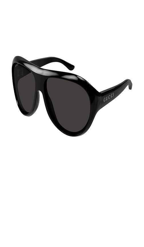 Gucci Round Sunglasses in Black - Gucci - Modalova