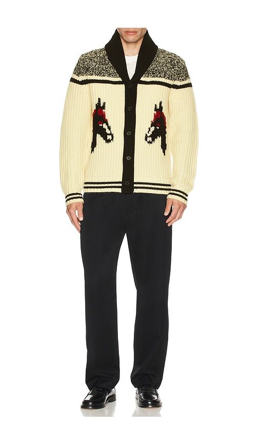 Rodeo Cardigan in Cream. - size L (also in M) - Guest In Residence - Modalova