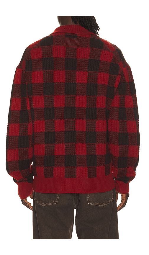 Checker Allday Polo in Red,Chocolate. - size L (also in M, S, XL/1X, XXL/2X) - Guest In Residence - Modalova