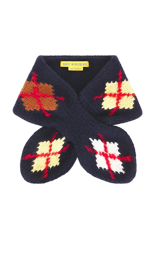 Bandana Bowtie Scarf in Navy - Guest In Residence - Modalova