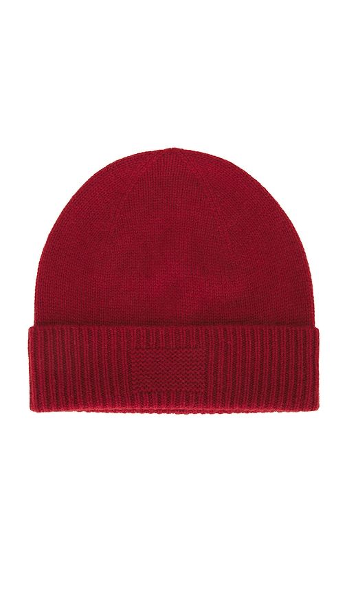 Rib Cuff Beanie in Red - Guest In Residence - Modalova