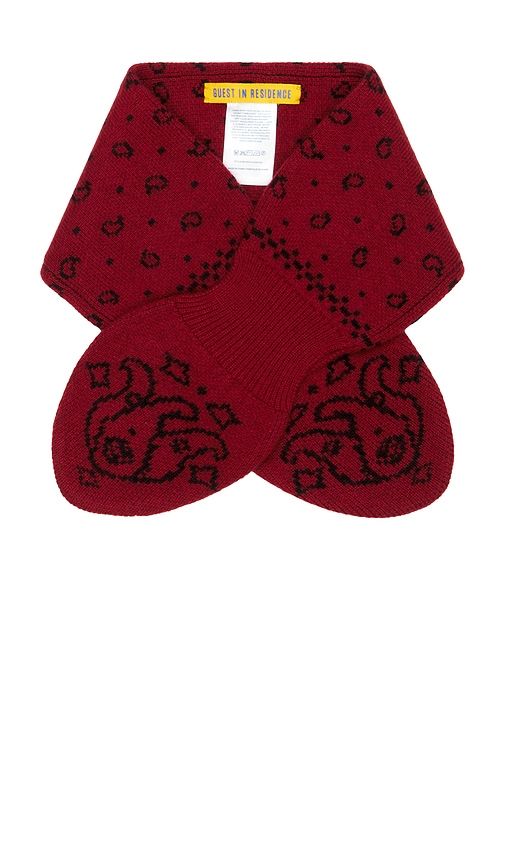 Bandana Bowtie Scarf in Brick - Guest In Residence - Modalova