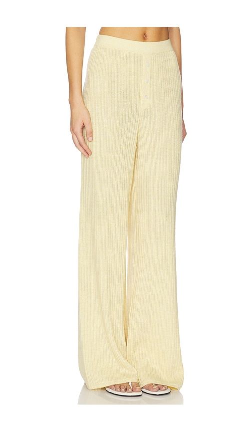 Rib Everywear Pant in Lemon. - size M (also in S, XS) - Guest In Residence - Modalova
