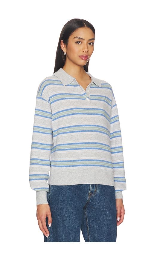 Collegiate Stripe Polo in Light Grey,Blue. - size L (also in M, S, XS) - Guest In Residence - Modalova